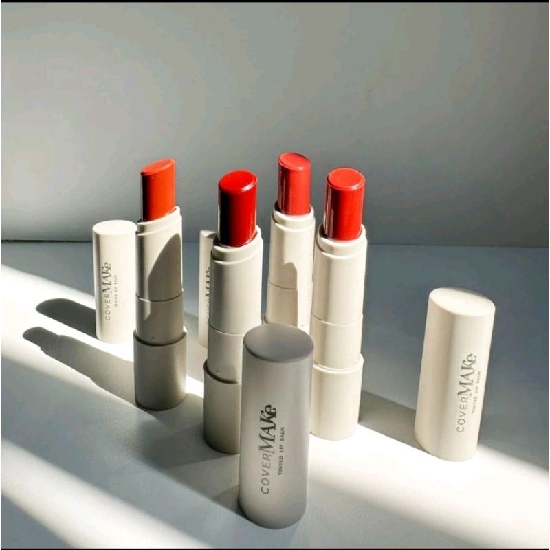 CoverMake Lip Balm BPOM Peach Salmon | Malibu Red| Strawberry Sorbet| Pink Crush