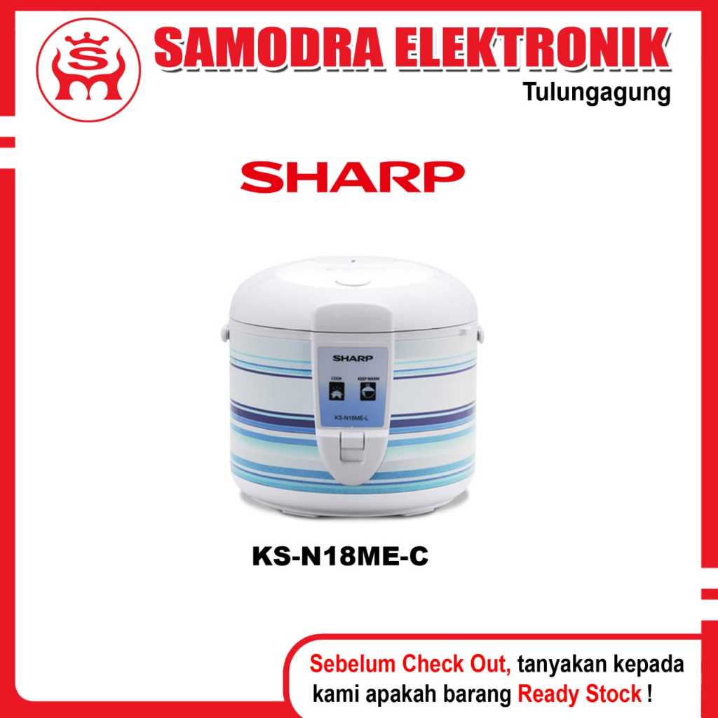 Rice Cooker SHARP KS-N18ME-L | Rice Cooker 1.8 L Sharp