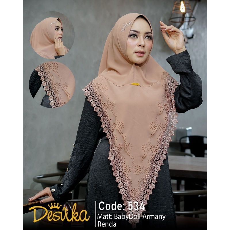 KHIMAR DESVIKA 534 BAHAN CERUTY BABYDOLL ORI DESVIKA