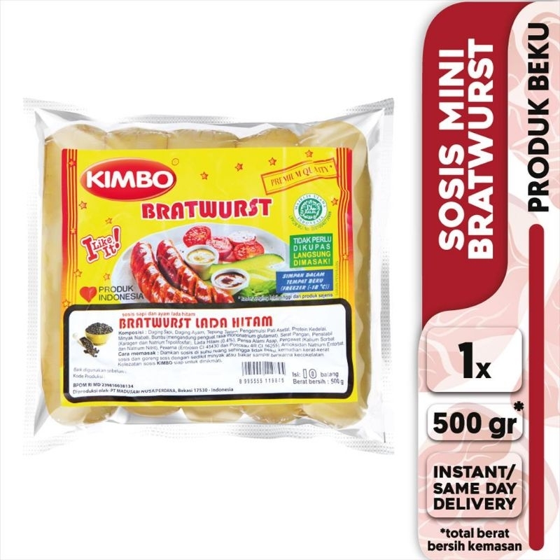 

Sosis Kimbo Bratwurst Lada Hitam isi 10