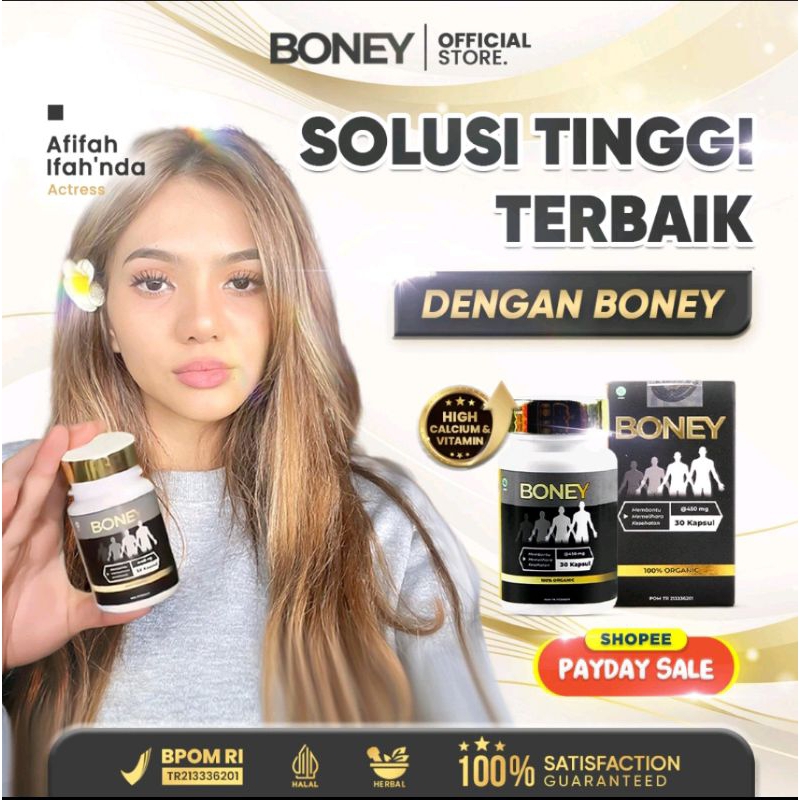 Boney Peninggi badan II suplemen peninggi badan II kapsul peninggi badan