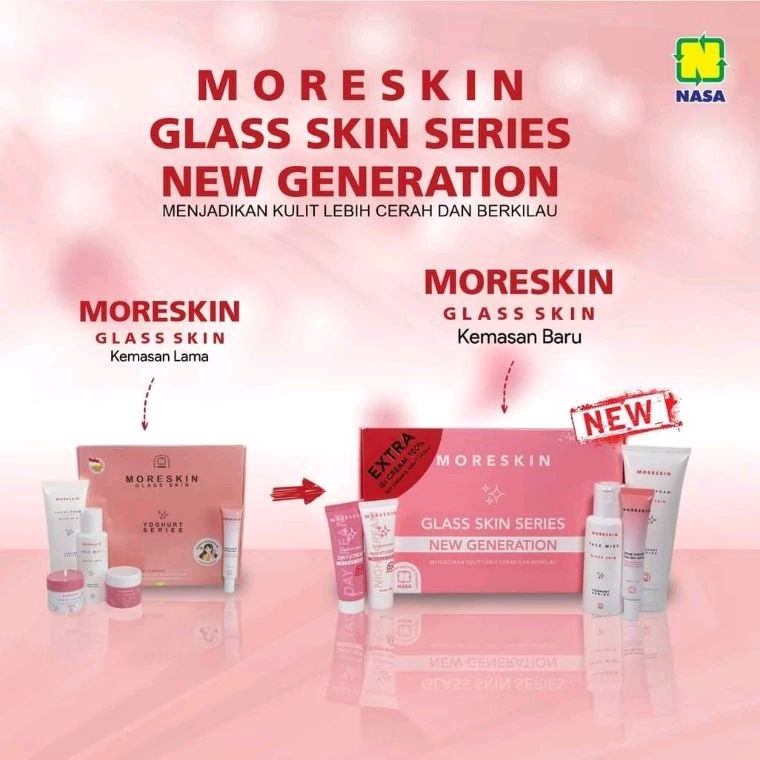 BARU FREE SERUM KEMASAN PINK FREE SERUM PAKET MORESKIN GLASKIN YOUGHURT SERIES