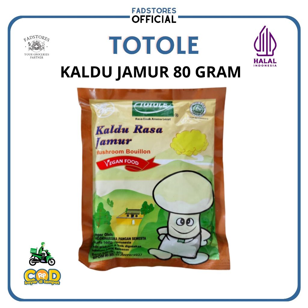 

Kaldu Jamur Totole 80gr Halal - Kaldu Jamur Vegan