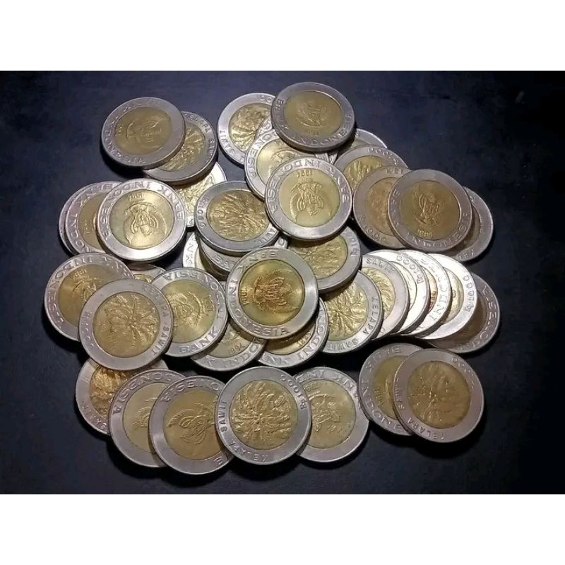 koin 1000 rupiah kelapa Sawit tahun 1993-2000