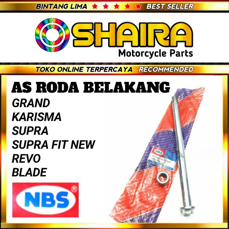 AS RODA BELAKANG SUPRA GRAND KARISMA SUPRA FIT NEW REVO BLADE/ AS RODA BELAKANG HONDA REVO ABSOLUTE 