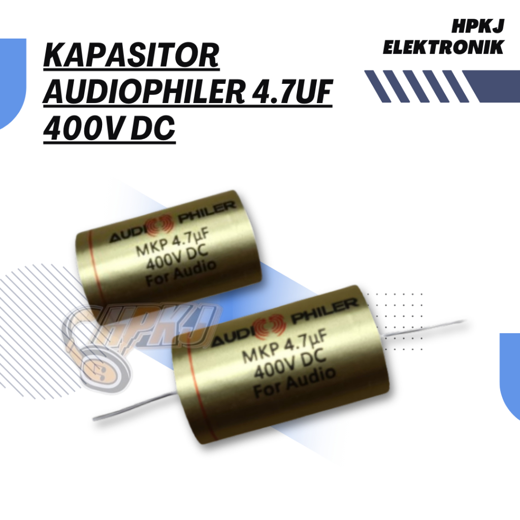 KAPASITOR AUDIOPHILER MKP 4.7 UF 400V DC Kapasitor audiophiler 4.7uf 400v dc