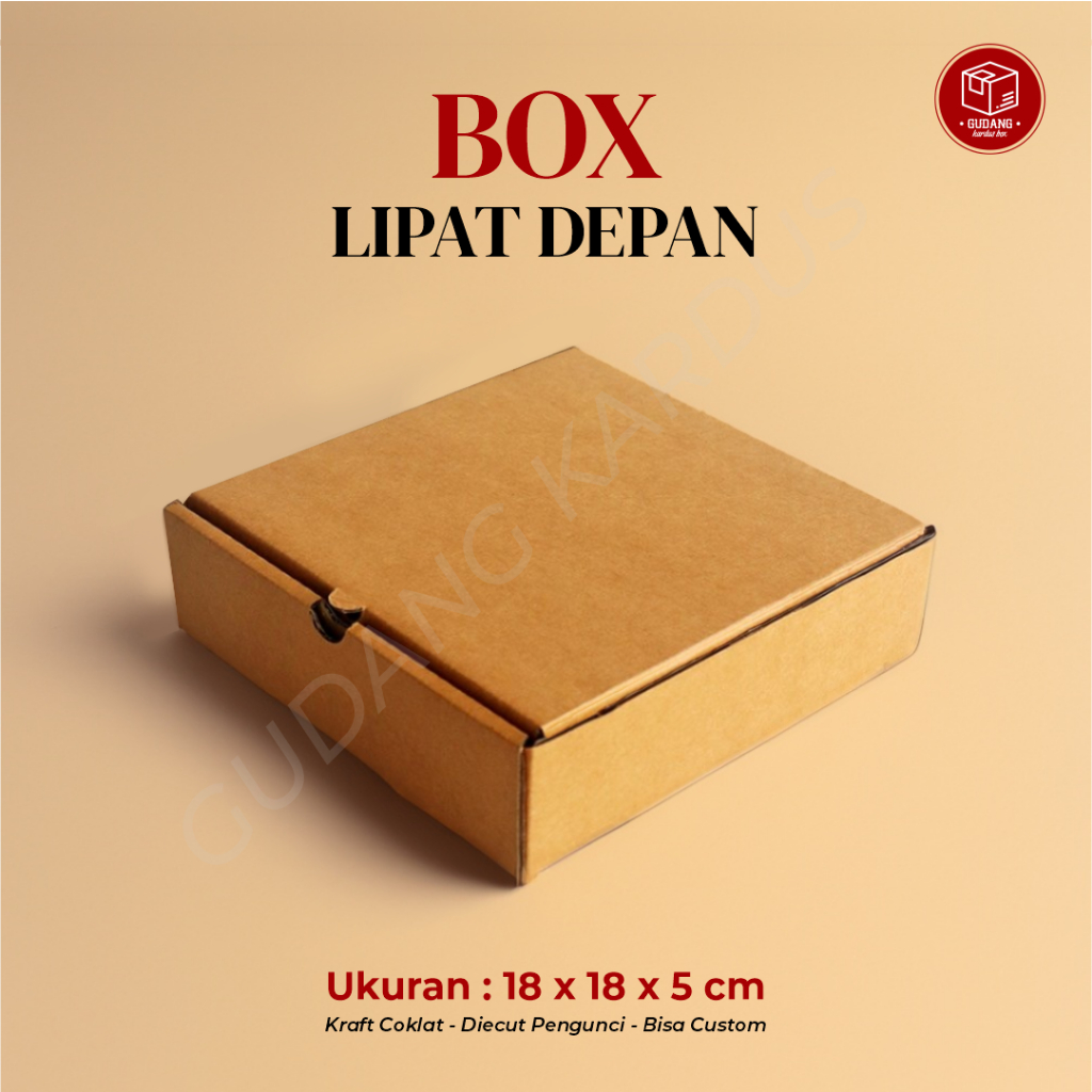 

Box DC LD(18 x 18 x 5 cm) Karton/Polos/Kardus/Hampers/Aksesoris/HIjab/brownis/kemasan