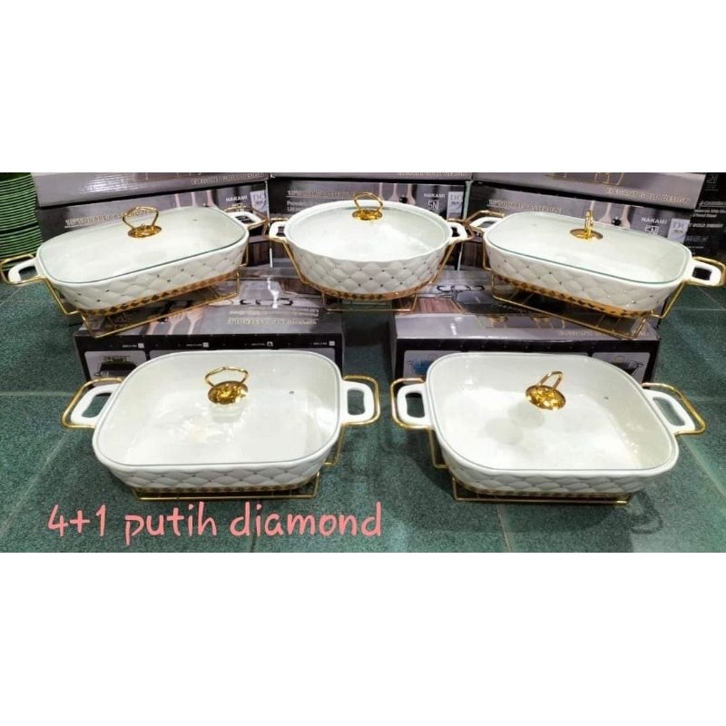 SET PRASMANAN DIAMOND PUTIH
