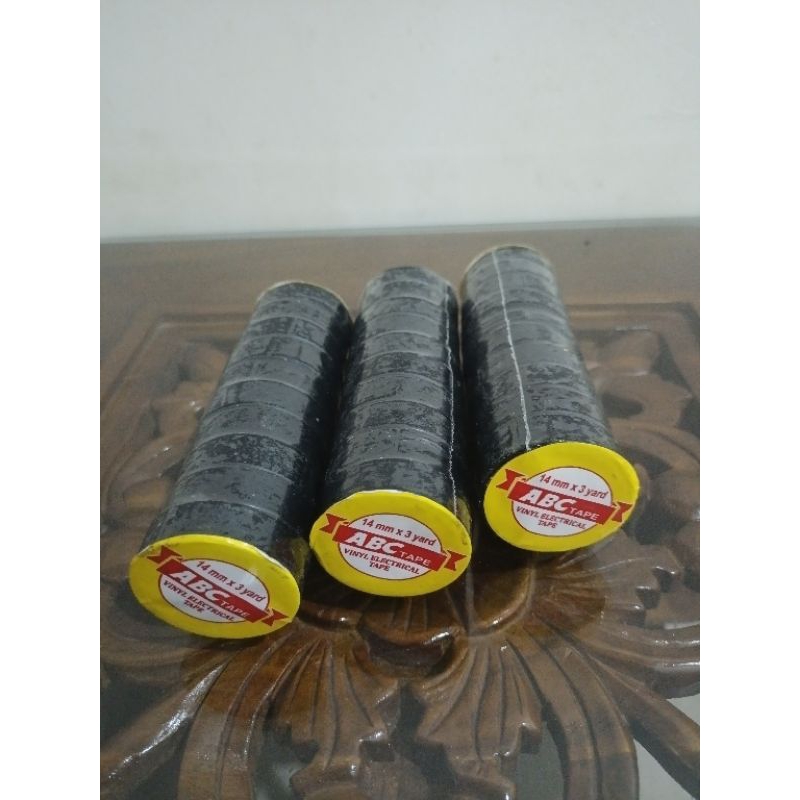 Selotip|Isolasi Listrik Hitam ABC 1Slop isi 10