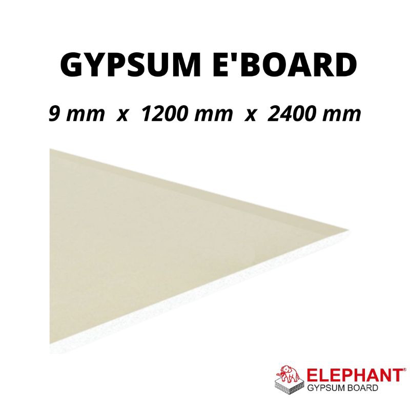 Papan Gypsum E'BOARD 9mm Std