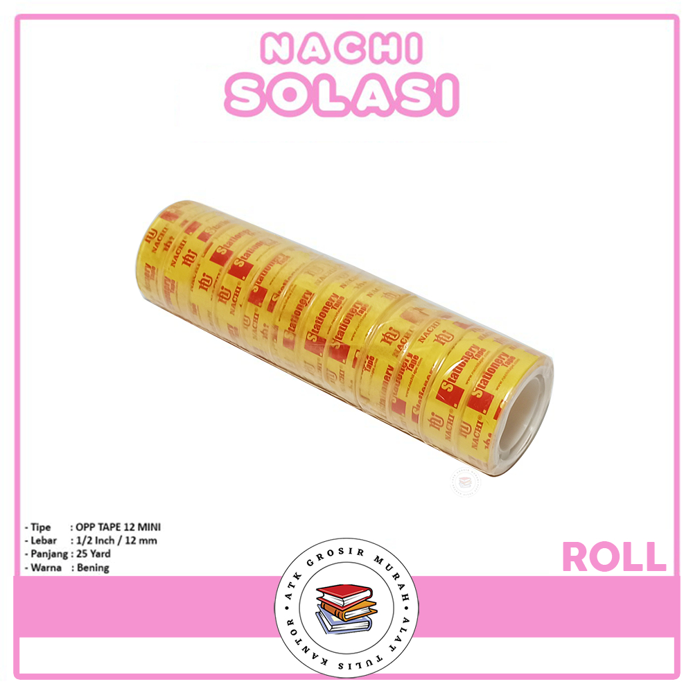 

NACHI - Selotip Kecil / Isolasi 1/2 x 25 Yard - Roll