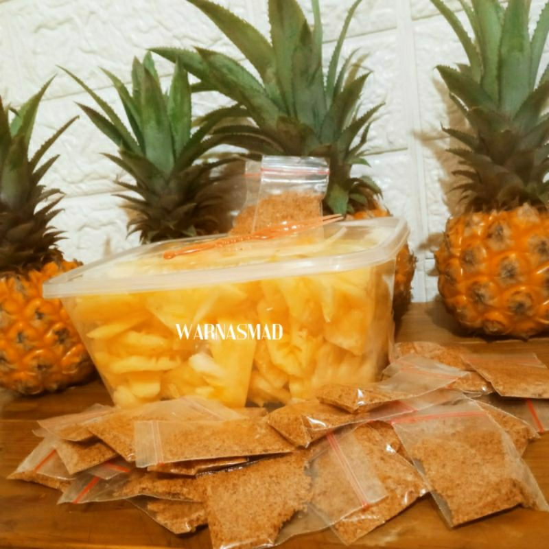 

nanas Madu Pertok+bumbu pedas