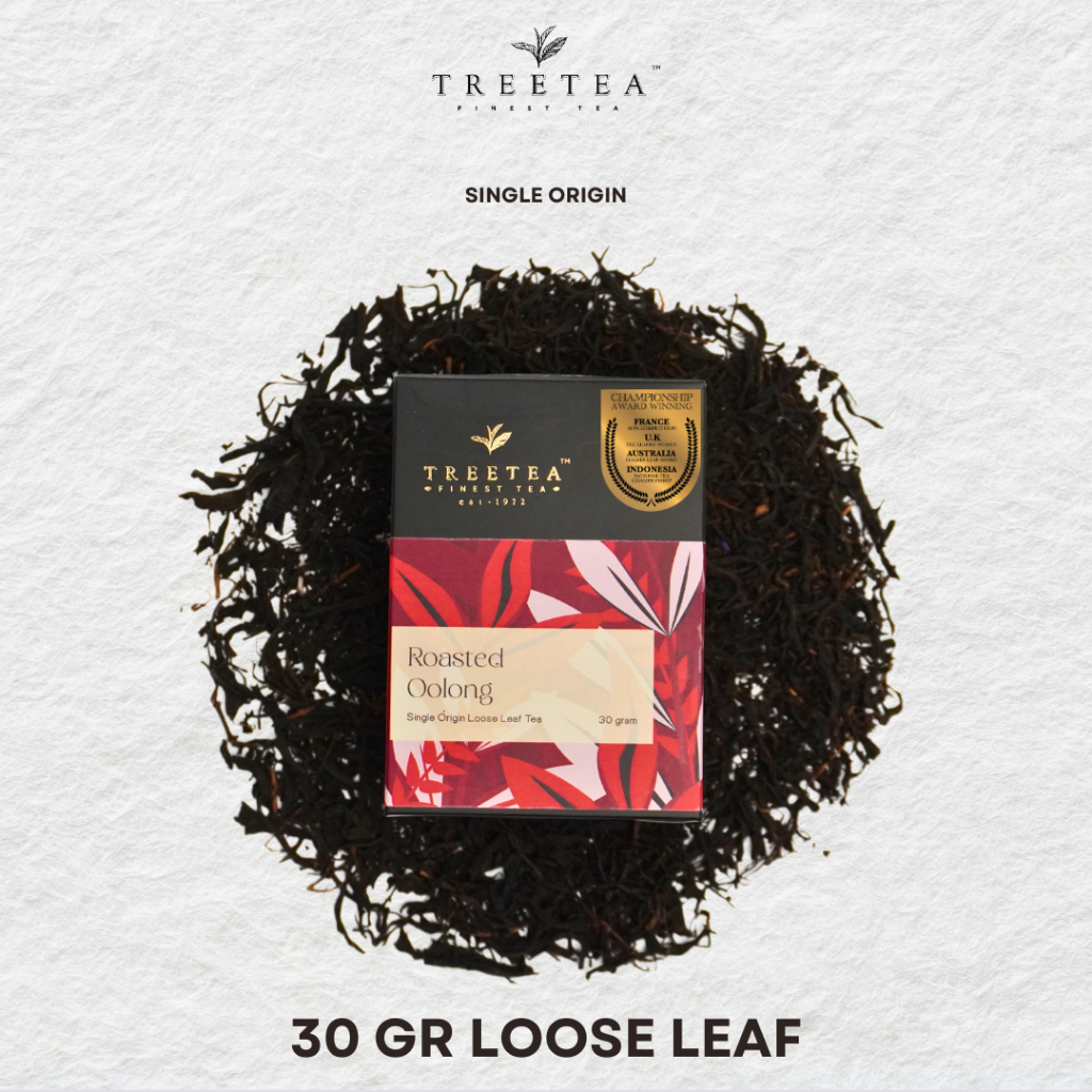 

TreeTea Box Roasted Oolong Tea Loose Leaf Teh Olong Wulung Lokal