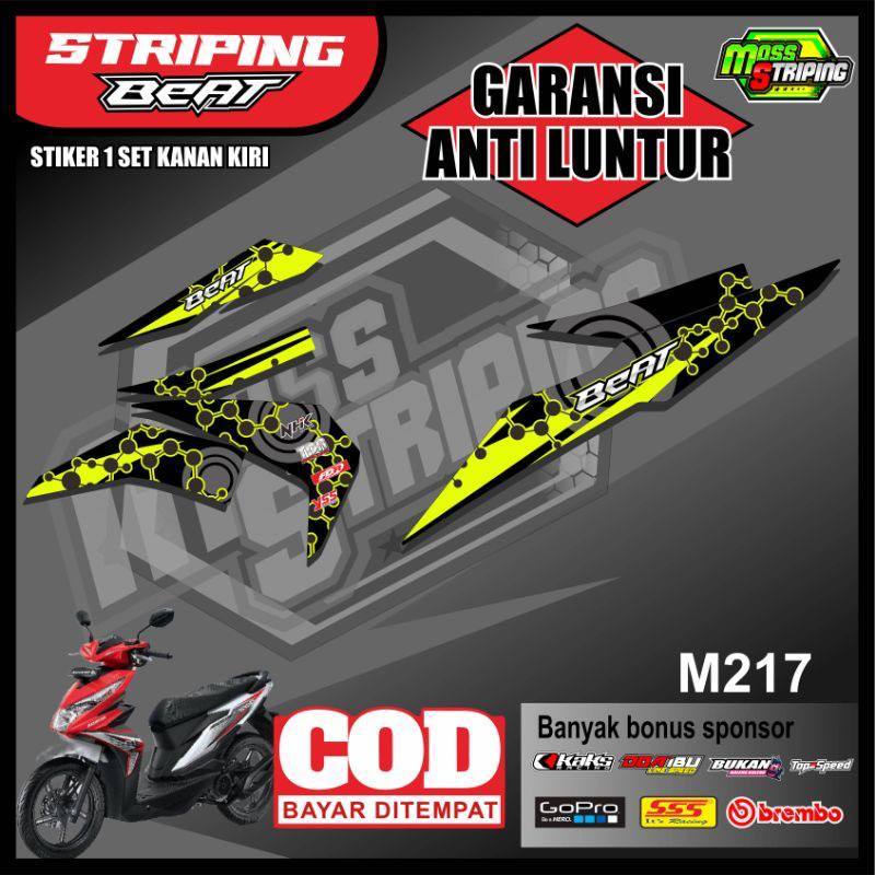 Striping Stiker sticker sepeda Motor BEAT ESP BEAT STREET 2017 2018 2019 Variasi Beat Esp Iss Cbs St