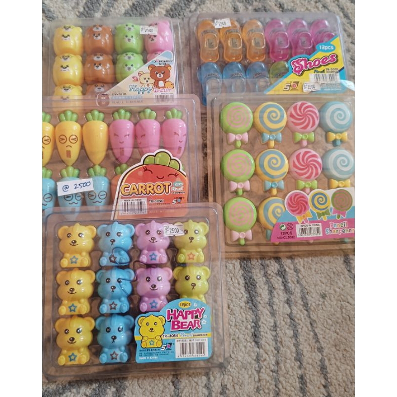 

aneka rautan pensil / pencil sharpener anak harga perlusin
