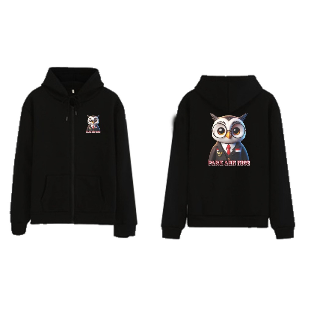 Zipper park ahn nice sablon 2 sisi