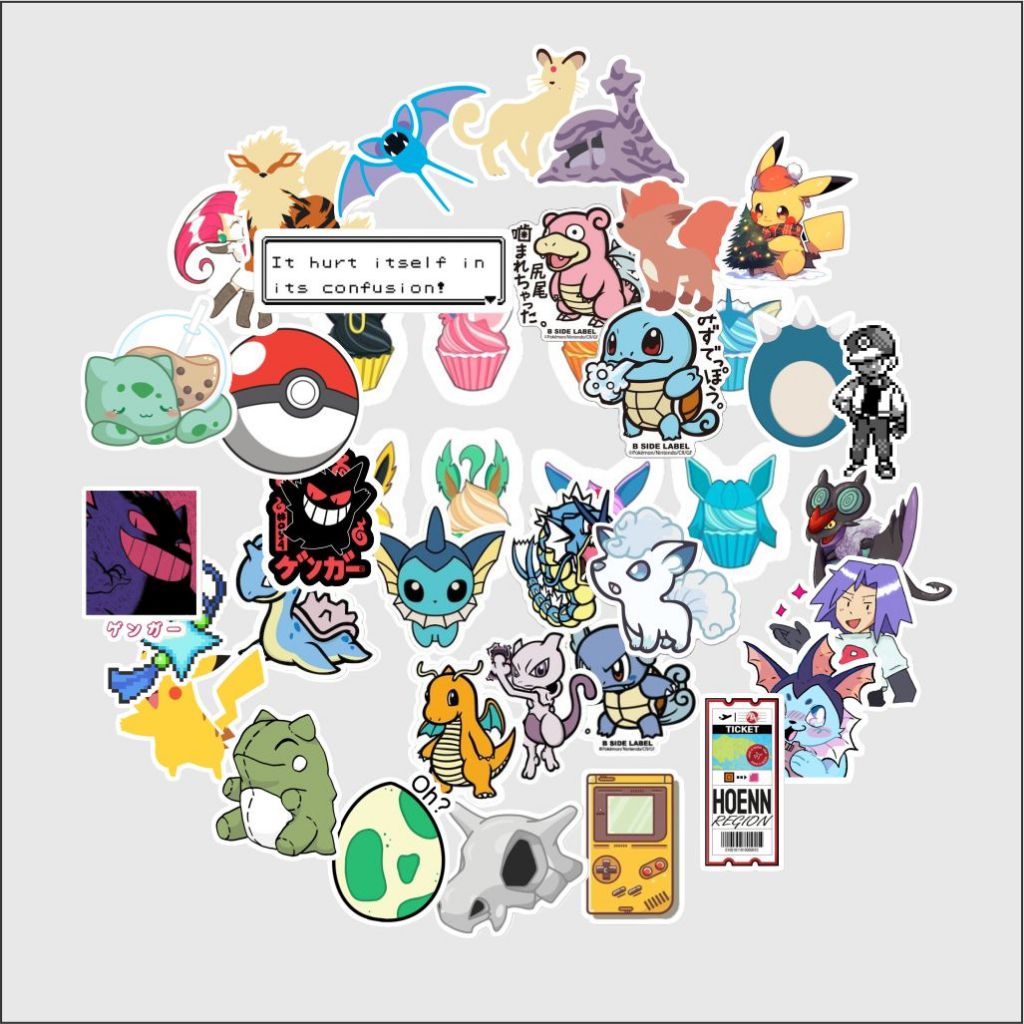 

Sticker Tempel "Sticker Pack Pokemon 40pcs