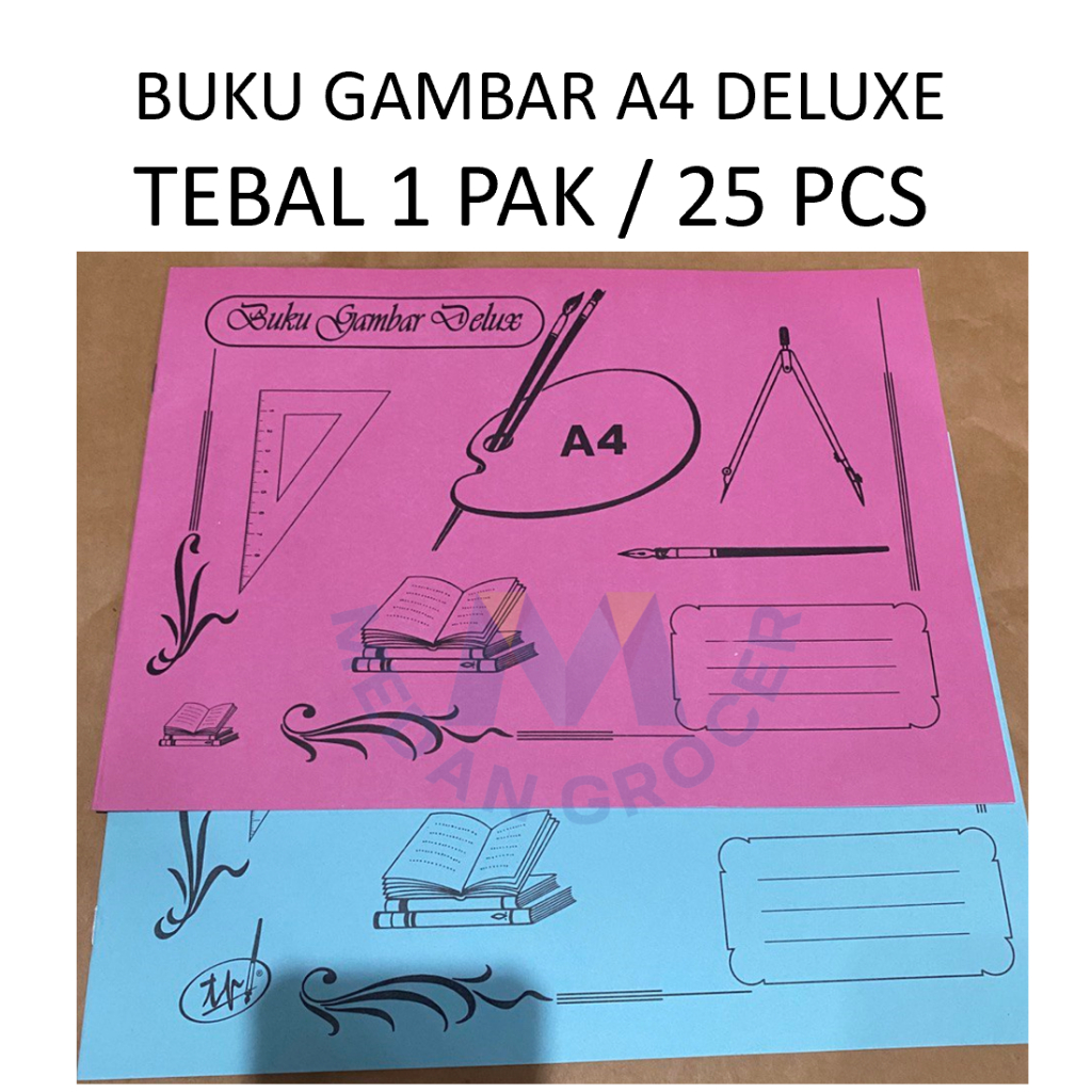 

Buku gambar A4 Deluxe TEBAL premium 1 pak 25 pcs