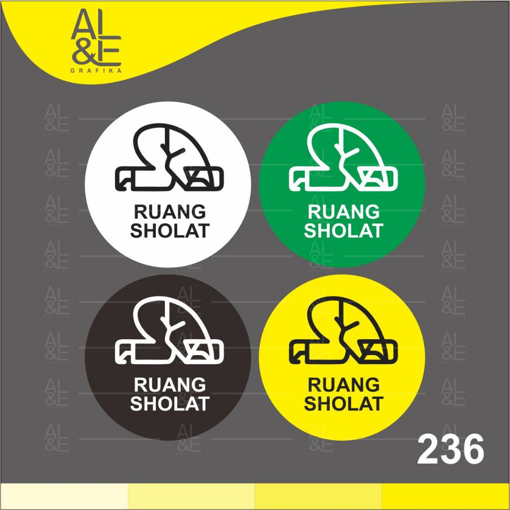 

236 - STIKER RUANG SHOLAT - VINYL STIKER RITRAMA INDOOR