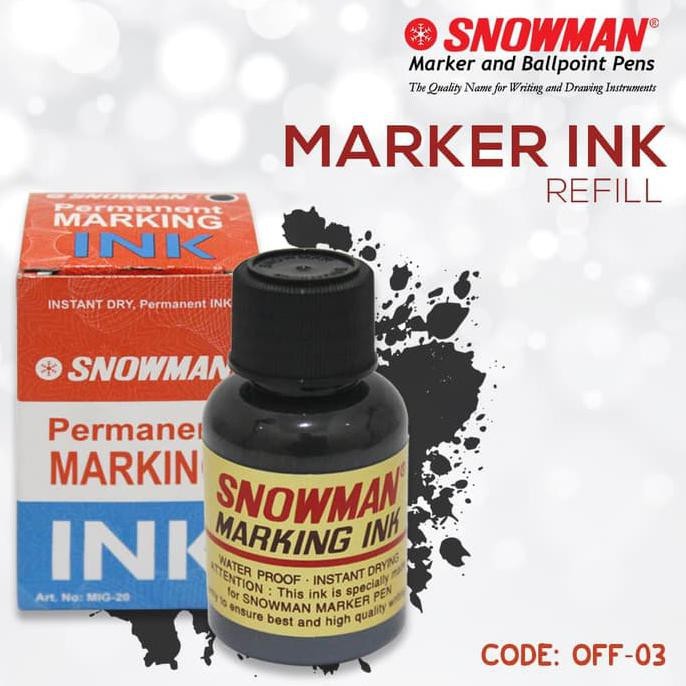 

Tinta Refill Spidol NON Permanent Marker Snowman