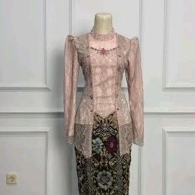 Kebaya Atasan Kutubaru Sanghai / kebaya kutubaru syari /kebaya lamaran / kebaya wisuda