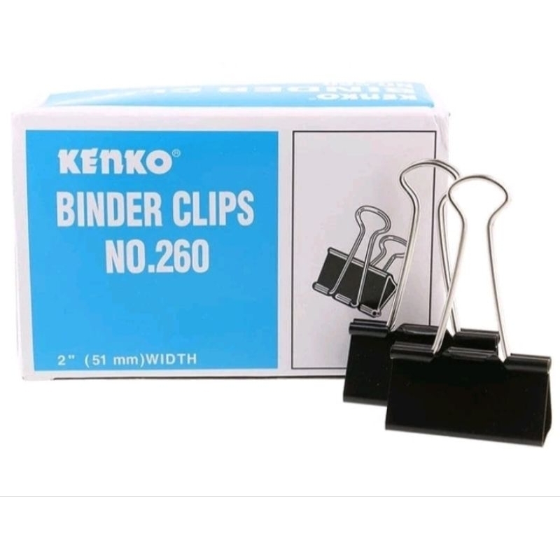 

BINDER CLIP JUMBO NO. 260 2" (51mm) PENJEPIT KERTAS
