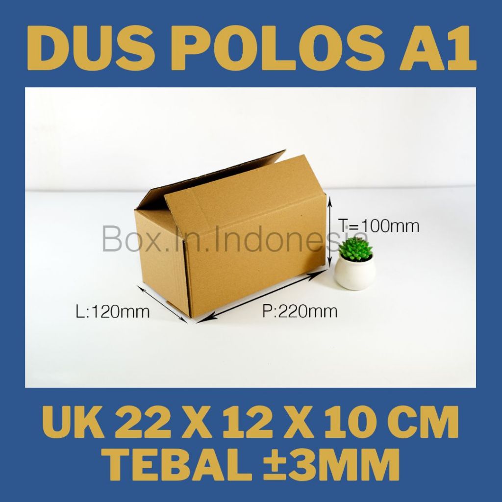 

Kardus Box Dus Coklat Packing Polos 22x12x10 cm Baru