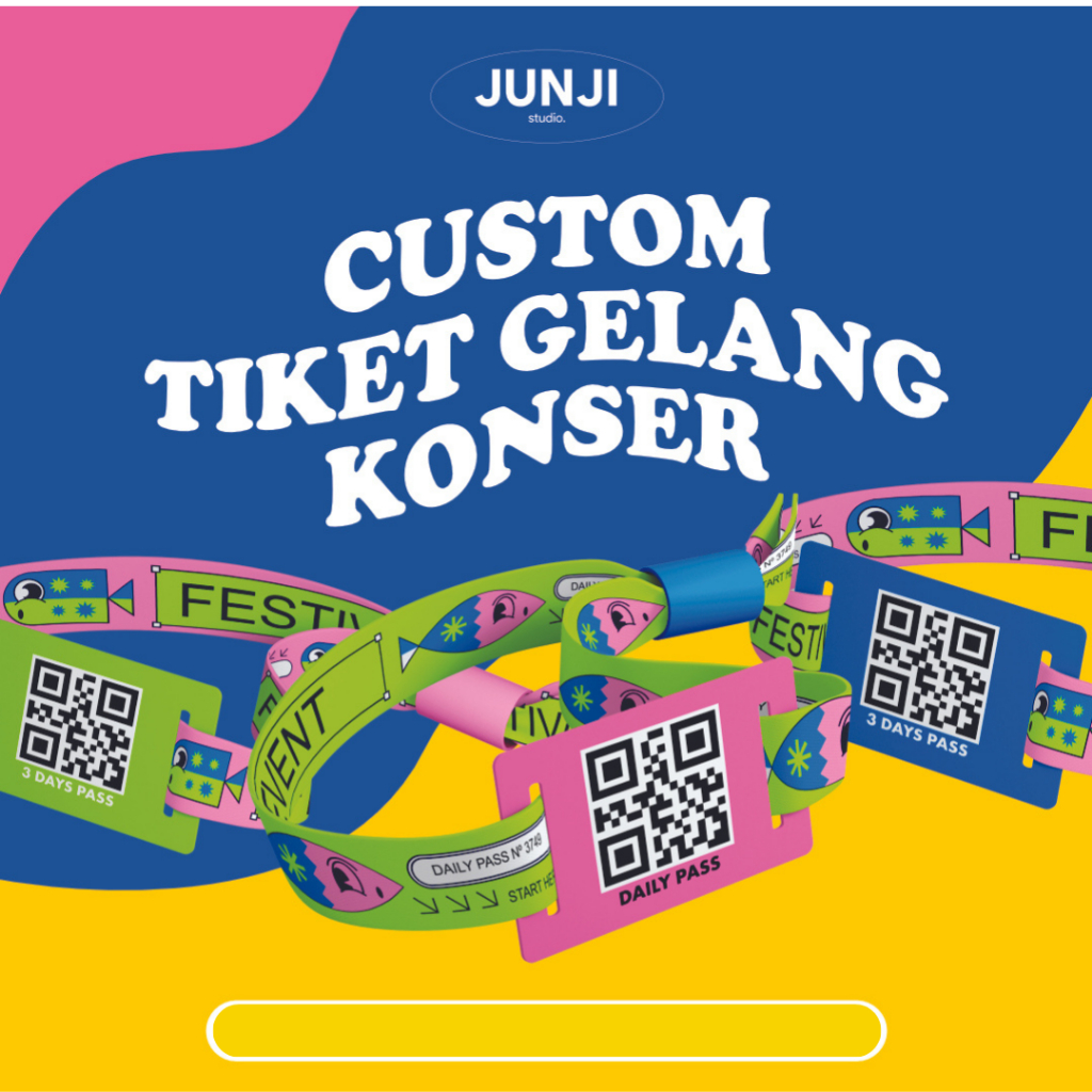 GELANG KONSER KAIN / TIKET GELANG KONSER LANYARD / TIKET GELANG EVENT