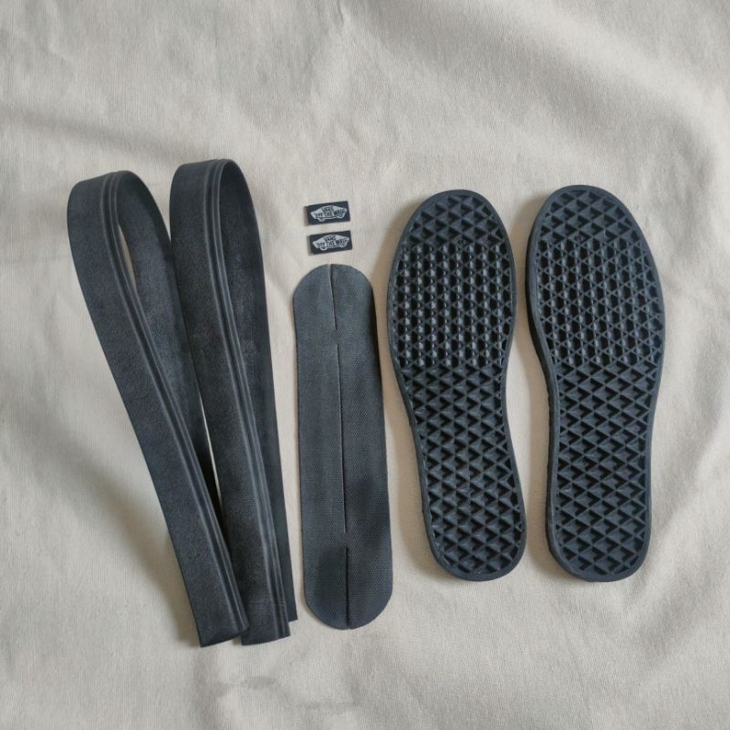 ( Full Black ) Outsole Vans Set Foxing Bumper Heelpad Termurah