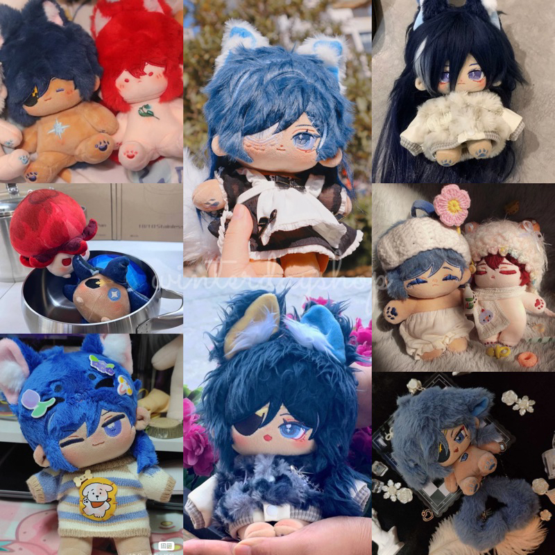 [READY STOCK] Doll Kaeya Diluc Genshin Impact 10cm 20cm 30cm