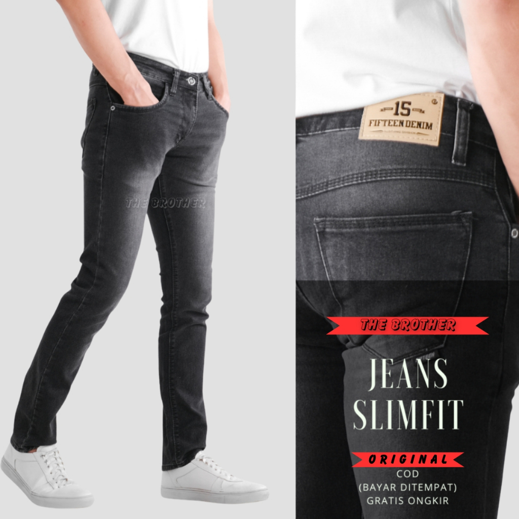 ORLEN DENIM - Celana Jeans Pria Slim Fit Stretch Original New Orlen Denim I Celana Pria Jeans