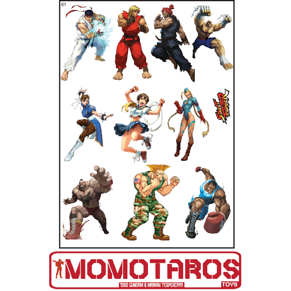 

Sticker murah antiair transparan Street Fighter 1 pc