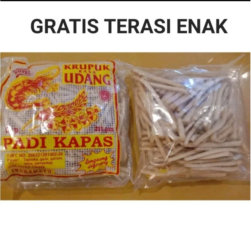 

Kerupuk Udang STIK padi kapas Super 250g ASLI INDRAMAYU