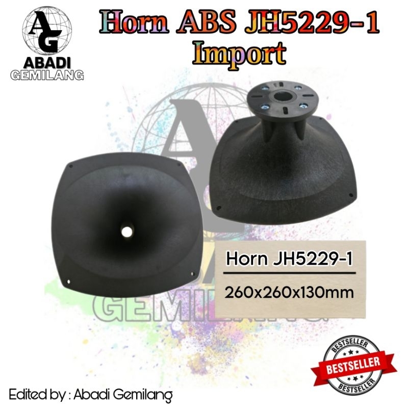 Horn Tweeter ABS JH5229-1 260x260x130mm Original Import Polycarbonate