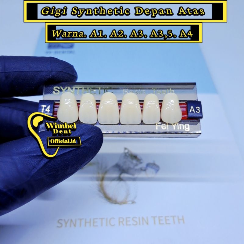 Gigi palsu Synthetic Depan atas