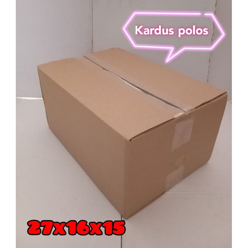 

kardus polos 27x16x15 kardus besar kardus kecil
