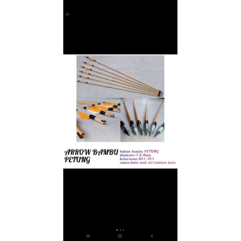 Arrow bambu point bambu petung
