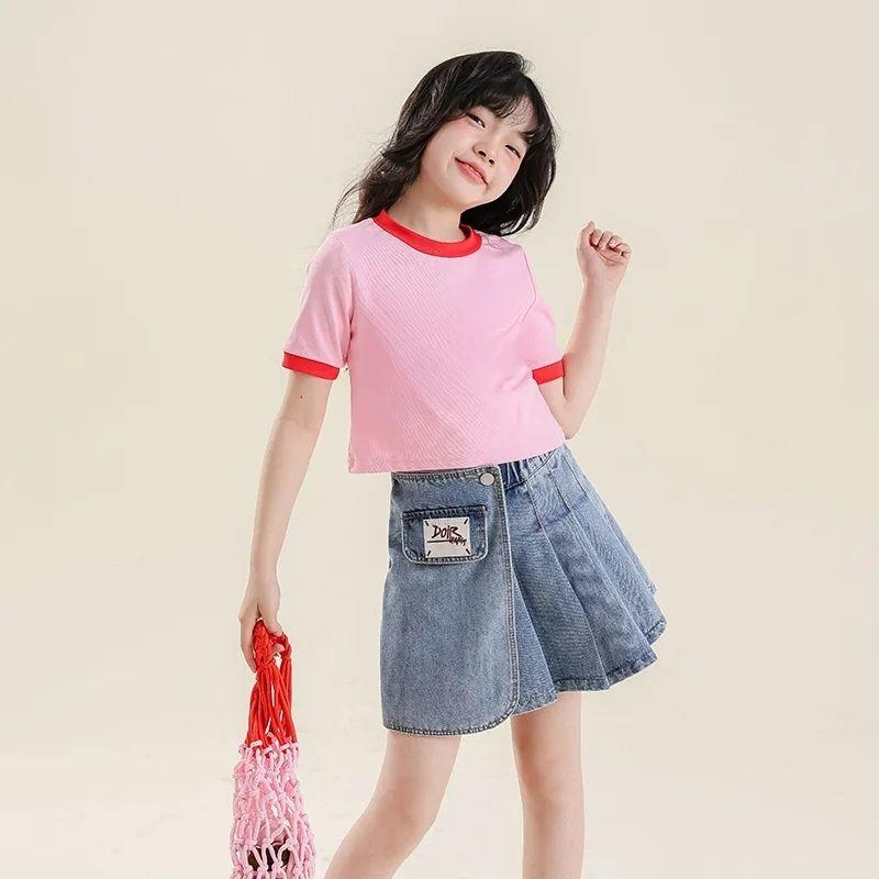 PICANOS KIDS - PS013 Crop Top Korean Style Anak Perempuan / Kaos Crop Top Anak Perempuan / Crop Top 