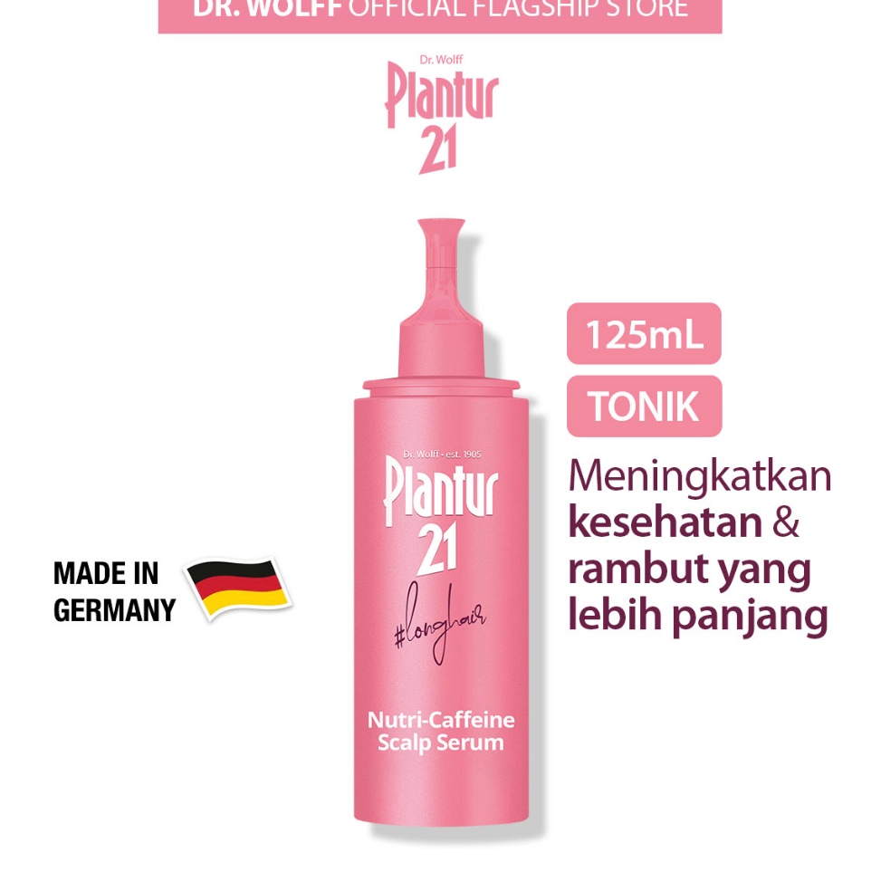 Cuci gudang Plantur 21 Longhair NutriCaffeine Scalp Serum Tonik untuk Memanjangkan Rambut 125ml