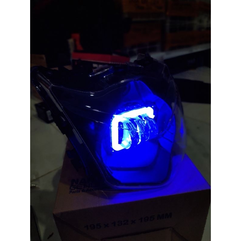 Lampu Depan Motor Beat Fi 3 Lensa Set