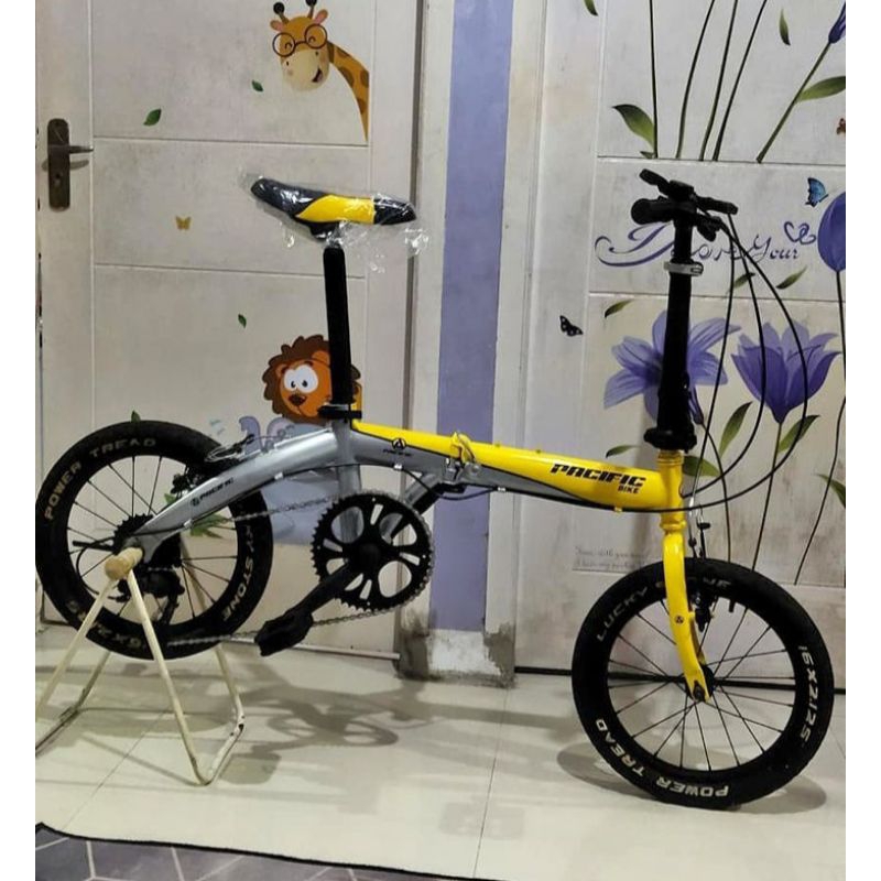 sepeda lipat upgrade ring 16 lauk