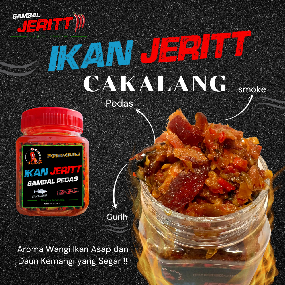 

Sambaljeritt - Sambal Ikan Cakalang Jeritt Pedas isi 1 botol