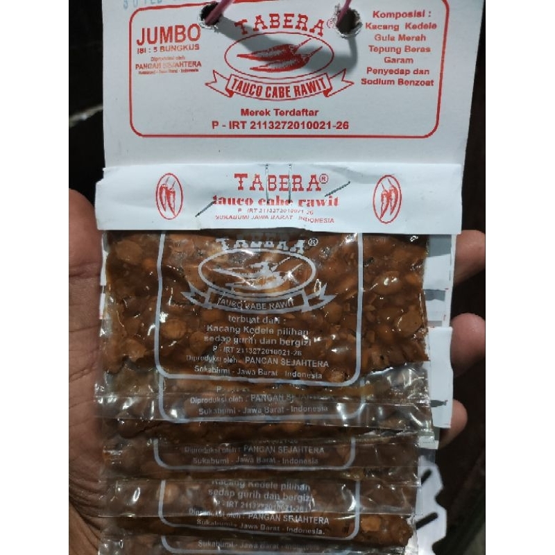 

Tauco Cabe Rawit Tabera isi 5pcs