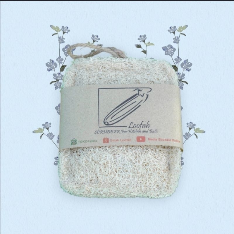 Loofah Pad,Loofah Spon Mandi,loofah Sponge Mandi Ramah lingkungan,oyong kering ,