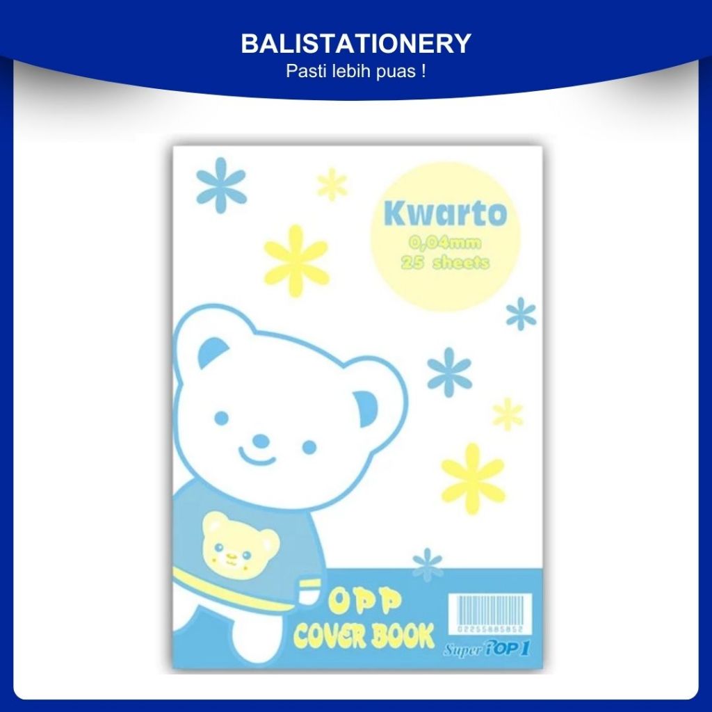 

Sampul Buku Panda Plastik Bening Pop 1 Buku Tulis Kwarto Quarto OPP Cover