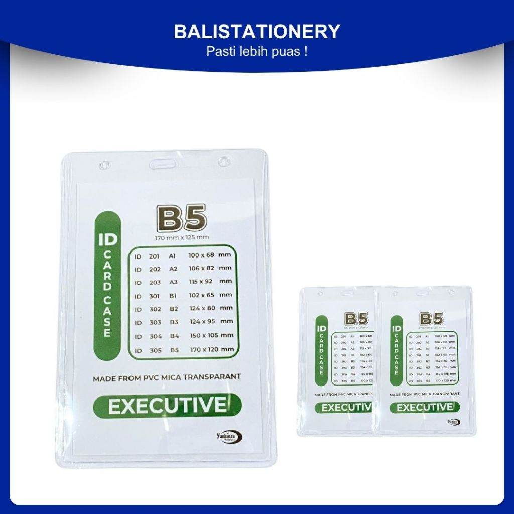 Plastik Name Tag ID Card B5 17 x 12.5 cm - 1 Pak (20pcs)