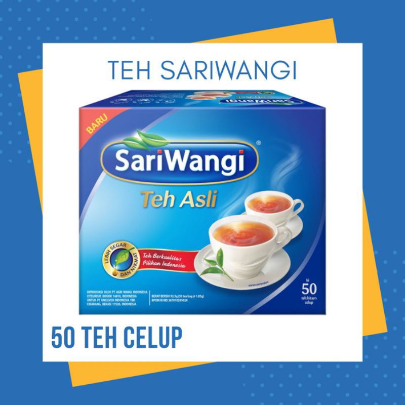 

Sariwangi Asli tea bag 50 pcs