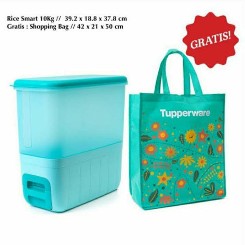 Tupperware - Promo - Rice smart 10 kl - Tempat penyimpanan - Dispenser beras Murah