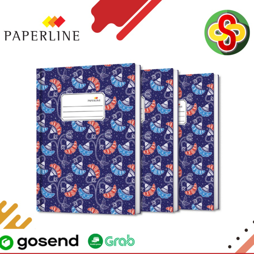 

Buku Hard Cover Kwarto / Quarto Paperline Isi 100 Lembar