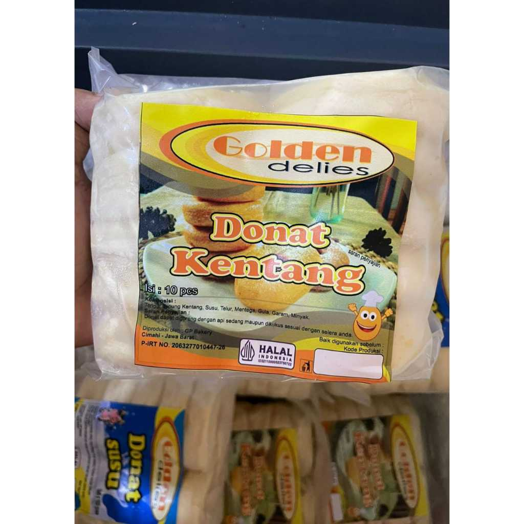 

donut kentang golden delies isi 10pcs
